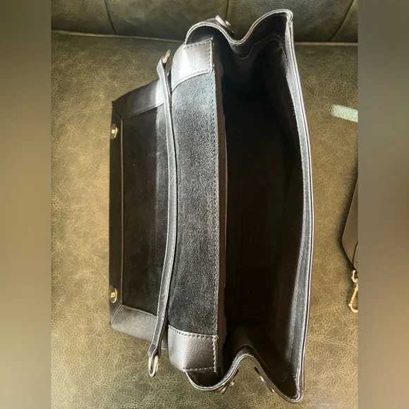 MaxMara Shoulder Bag Napa Leather Animal Print Black Small - Picture 7 of 16